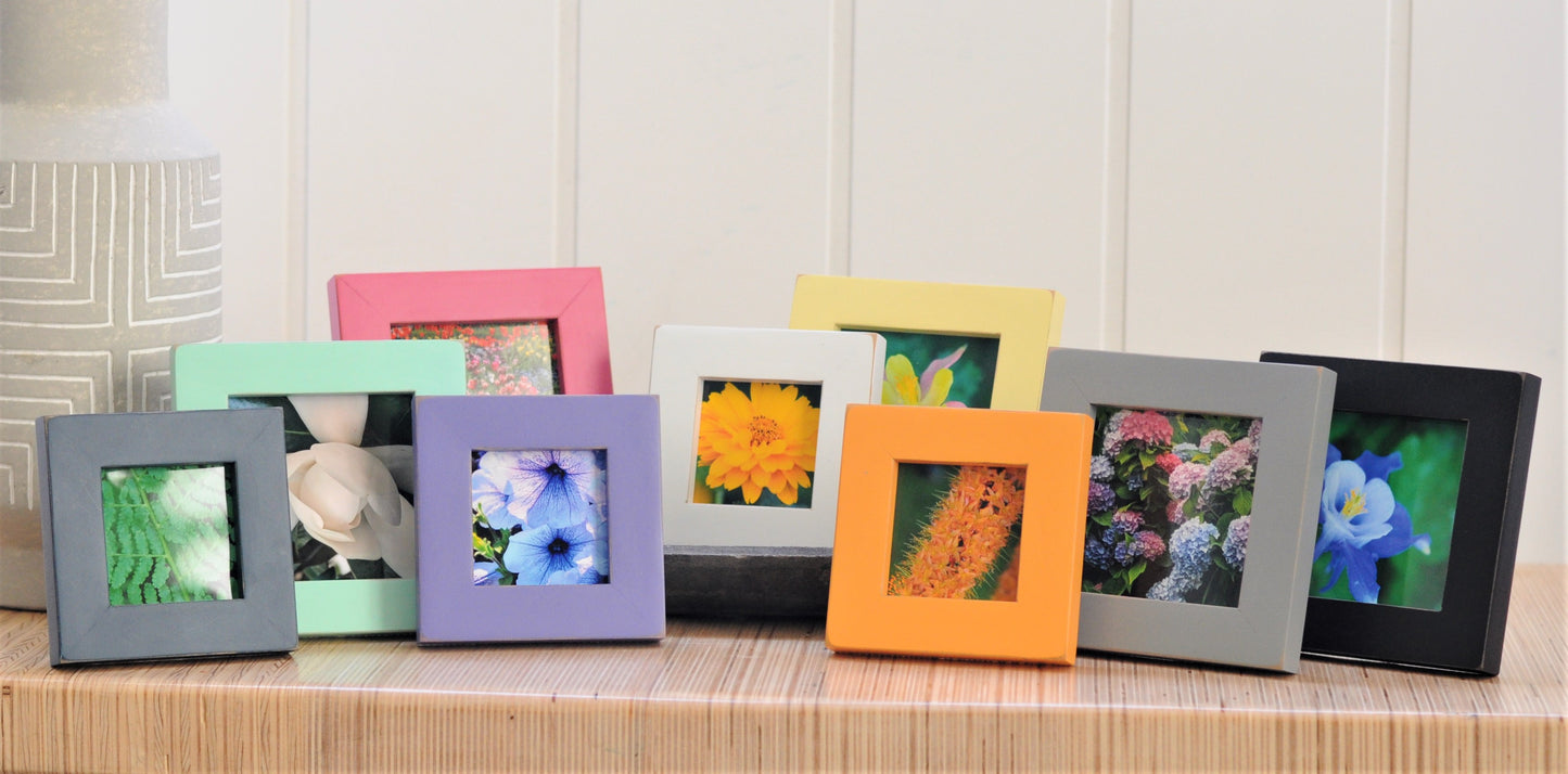 3x3 Contemporary Collection - Square Wood Picture Frame - Multiple Colors